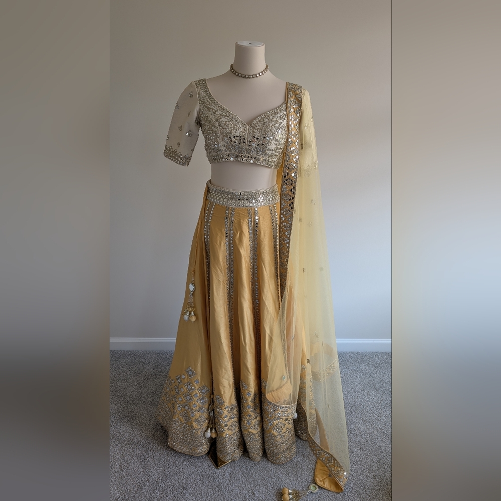 Abhinav Mishra Inspired Yellow Lehenga with Dupatta
